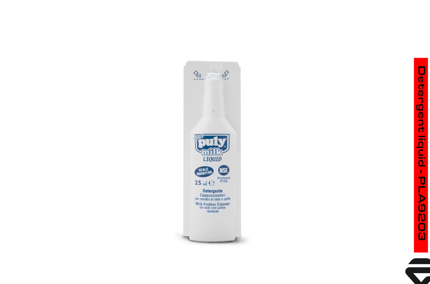 LELIT - 10 garrafas de dose única de 25 ml de detergente líquido para limpeza da varinha de vapor