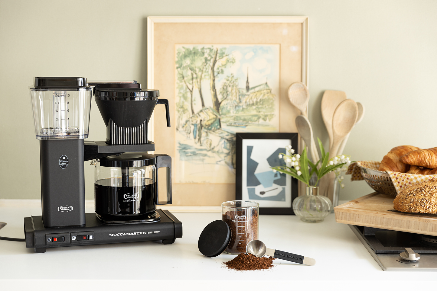 MOCCAMASTER SELECT Coffeemaker 1.25L Aluminum