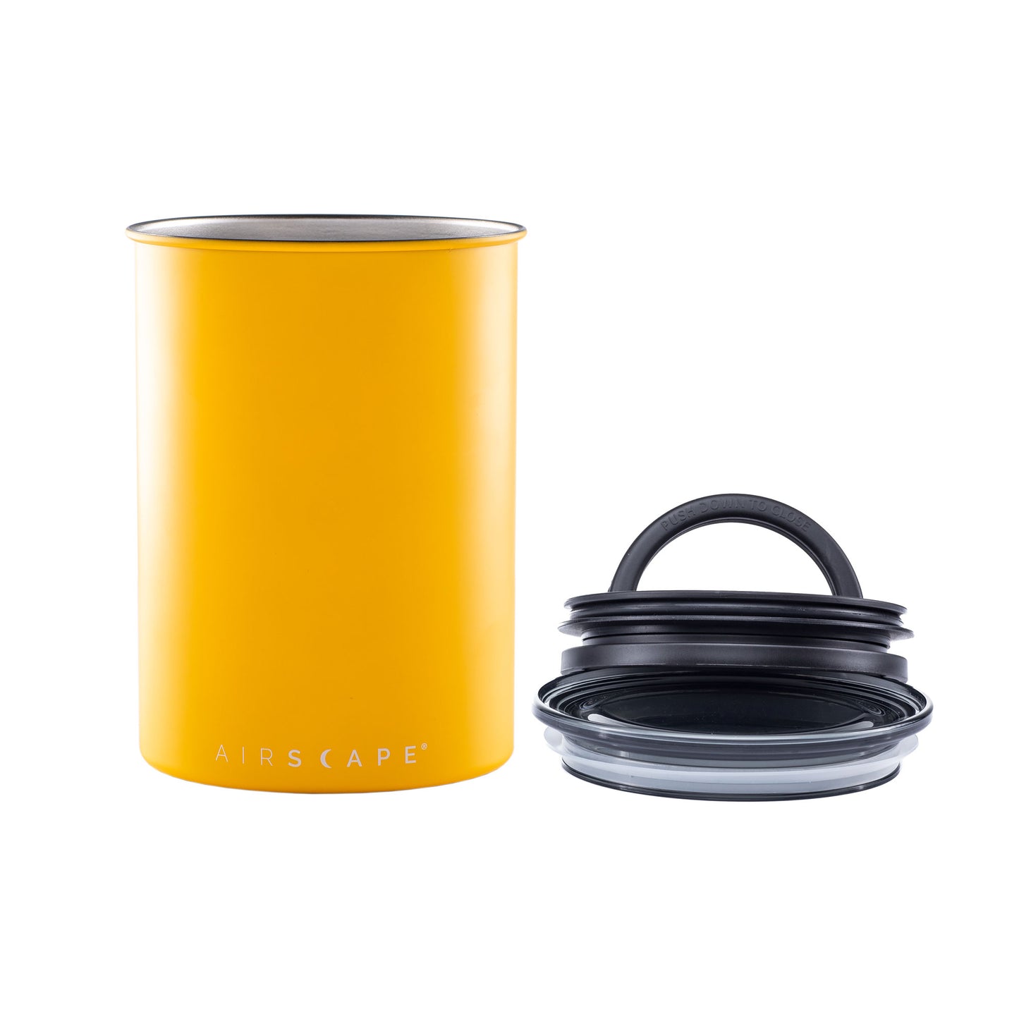 AIRSCAPE metal canister 500 g - matte Yellow
