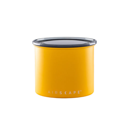 AIRSCAPE metal canister 250 g Matte yellow