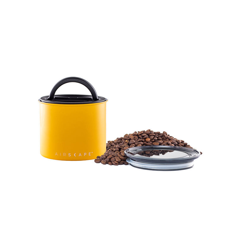 AIRSCAPE metal canister 250 g Matte Yellow