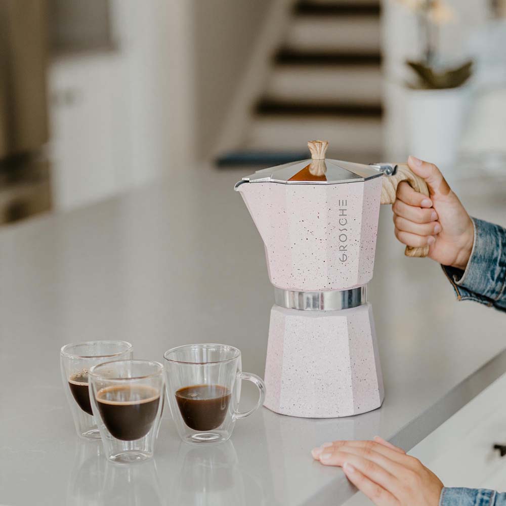 Espresso Stove Top Coffee Maker - Continental Moka Percolator Pot - 2, 6,  9, 12